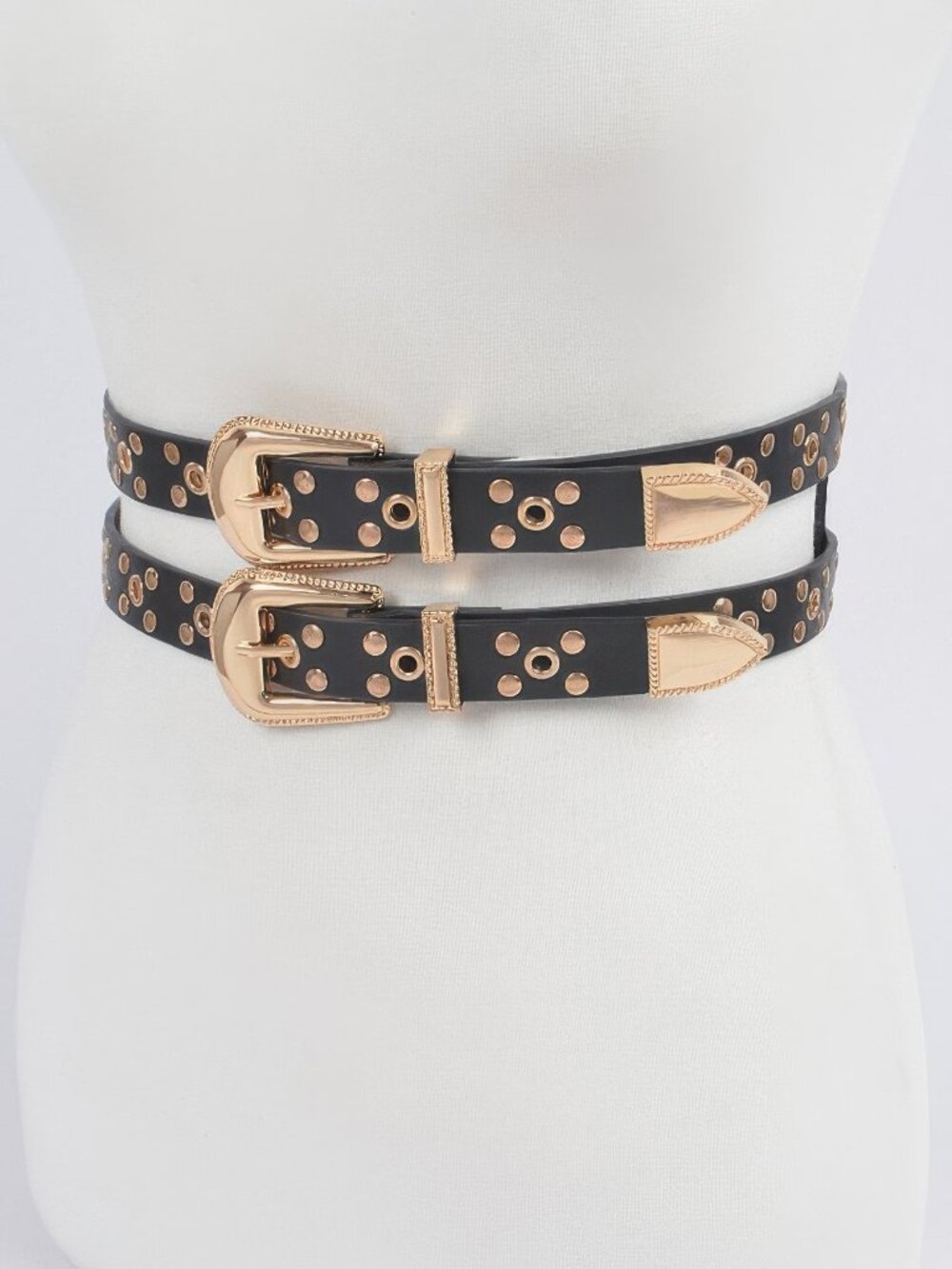 Studded Two In One Waist Belt